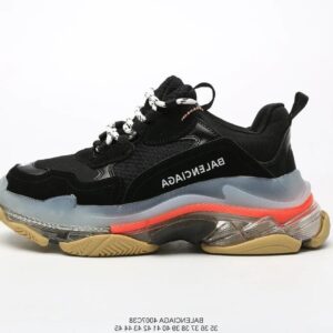 BALENCIAGA 2nd generation ins heightened daddy shoes Black Red