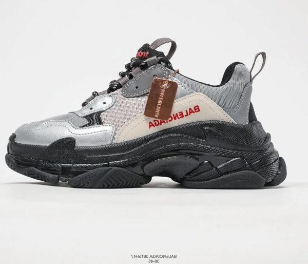 BALENCIAGA second generation ins heightened daddy shoes Black Silver