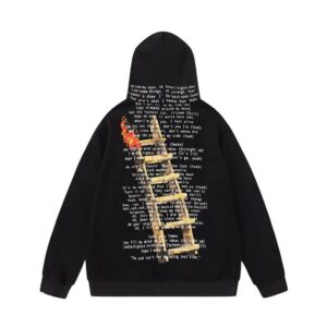 travisscott printed casual hoodie