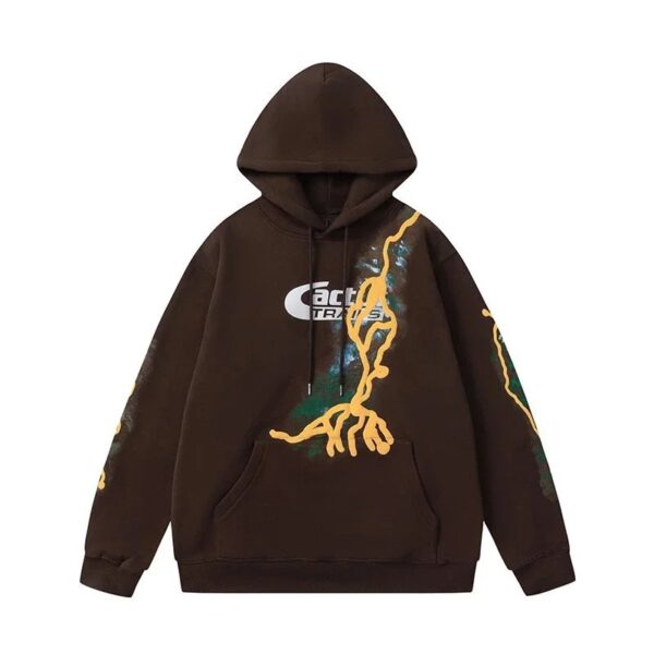 travisscott printed casual hoodie