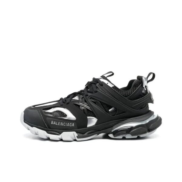 balenciaga track casual sneakers Black silver