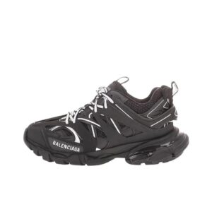 balenciaga track casual sneakers black and white