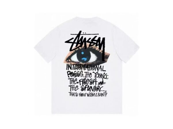 Stussy eye print heavyweight high quality cotton short sleeve