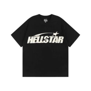 Hellstar High Street American Street Hip Hop Peplum Printed Short Sleeve T-Shirt