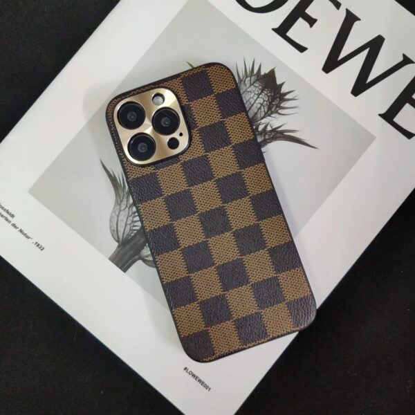 Louis Vuitton checkered iPhone case