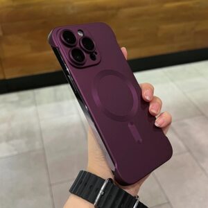 Metal paint frameless magnetic iPhone case