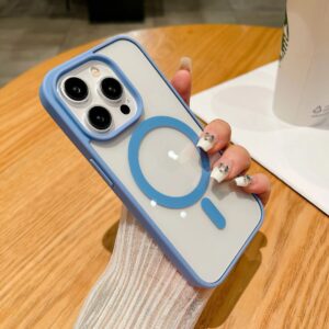 Apple Transparent Magnetic Electroplated Frame Phone Case