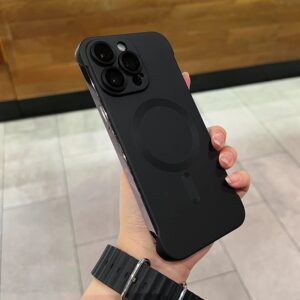 Metal paint frameless magnetic iPhone case