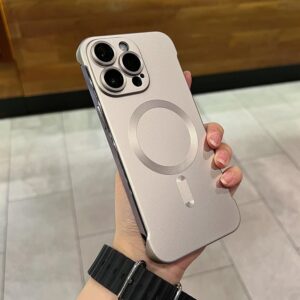 Metal paint frameless magnetic iPhone case