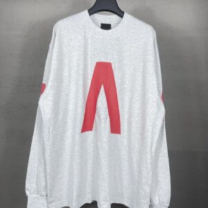 Balenciaga High Version 2025 Archive Collaboration Cracked Print Washed Distressed Long Sleeve