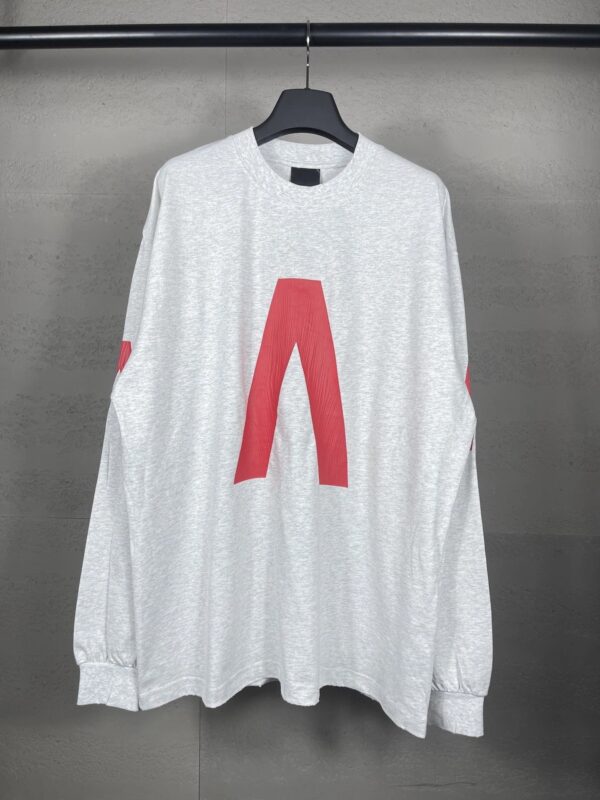 Balenciaga High Version 2025 Archive Collaboration Cracked Print Washed Distressed Long Sleeve