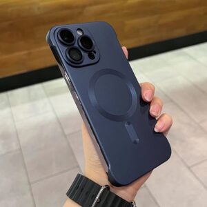 Metal paint frameless magnetic iPhone case