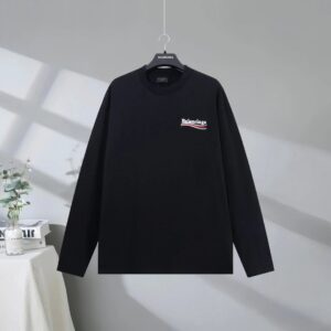 BALENCIAGA 2025SS Classic Cola Wave Logo Embroidered Long Sleeve