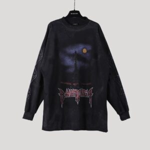 Balenciga Iron Tower Long Sleeve Pullover