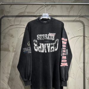Balenciaga's new BLCG | 25fw Spring/Summer new logo collection series washed long sleeves