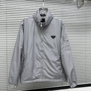 2024 New Arrival Jacket Prada~Triangle△Logo New Hooded Jacket