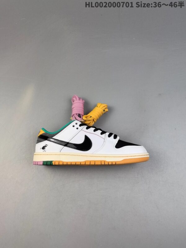 CSEF x Nike Dunk SB Low Collaboration White/Black/Green Scratch-Off