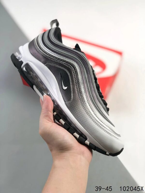 Nike Air Max 97 Retro Full-Length Air Cushion Sneakers with Small Swoosh