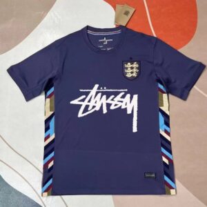 Stussy England Crest Graffiti Navy Jersey