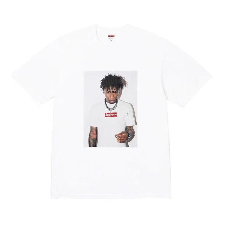 Supreme Portrait Print White Streetwear T-Shirt