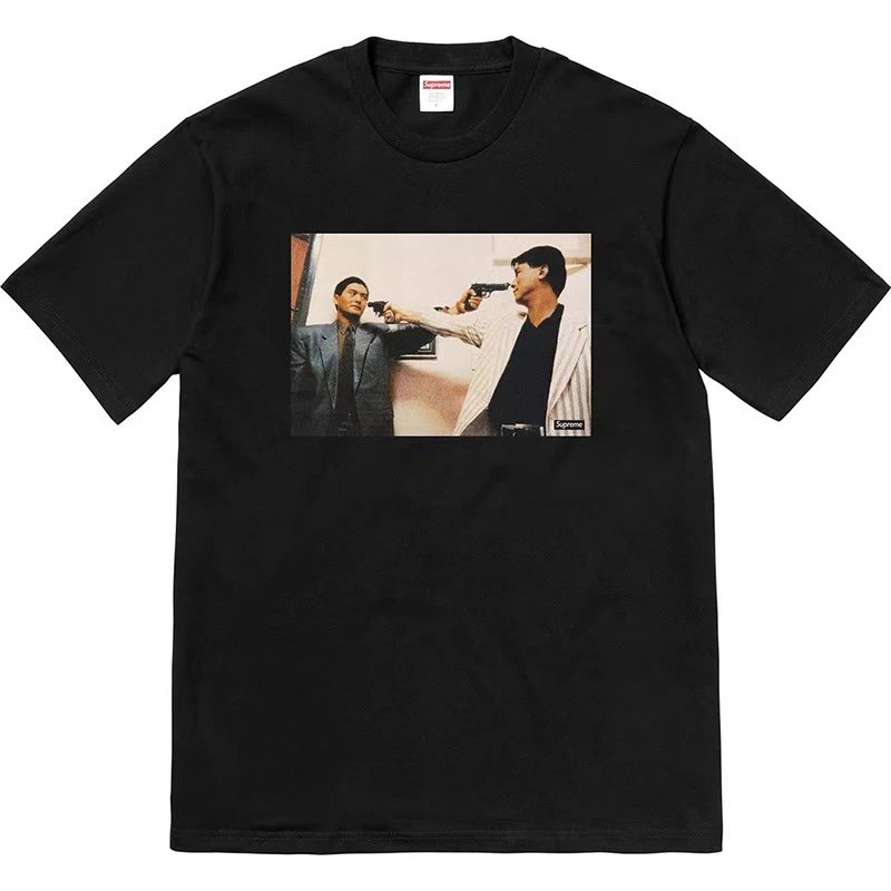Supreme A Better Tomorrow Collaboration Black Retro T-Shirt