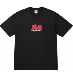 Supreme Little Devil Print Black Streetwear T-Shirt