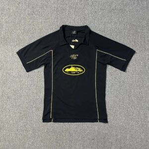 Corteiz Jersey MJ Legacy Black Street Sports Polo Shirt