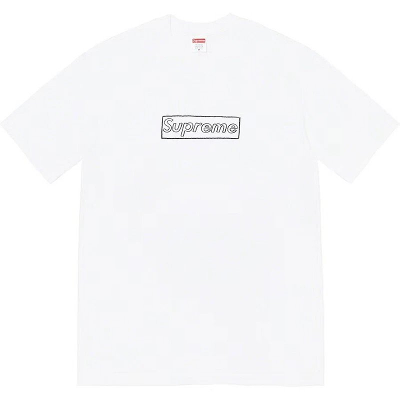 Supreme Box Logo White Cotton Streetwear T-Shirt