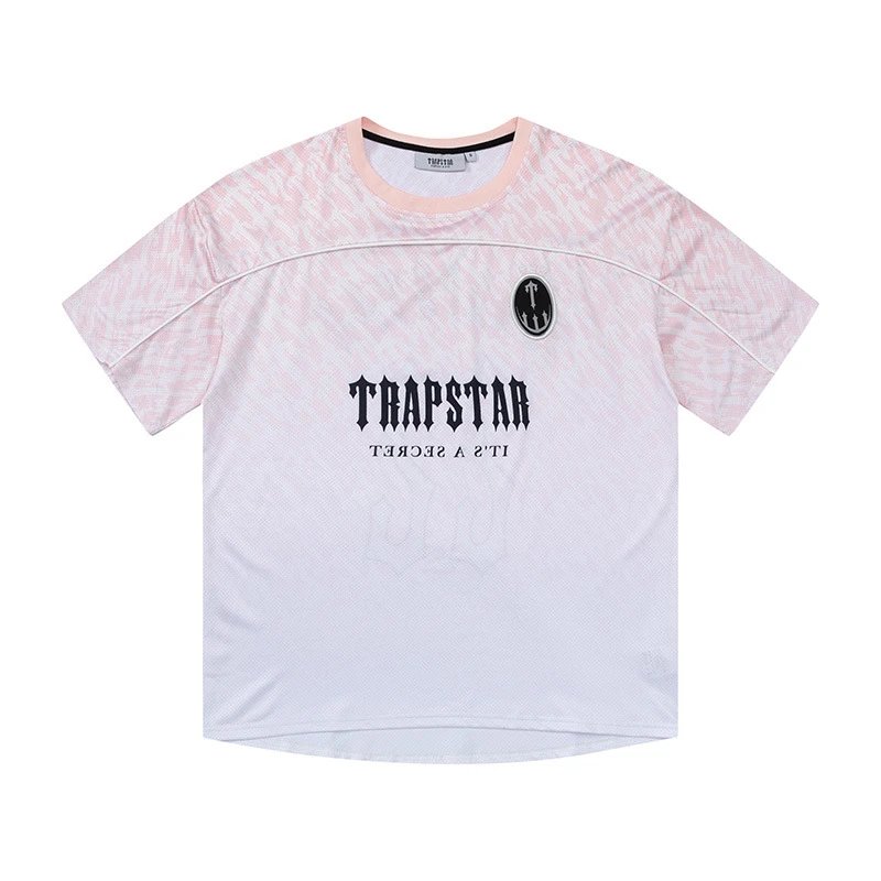 Trapstar Secret Pink & White Gradient Mesh Breathable T-Shirt