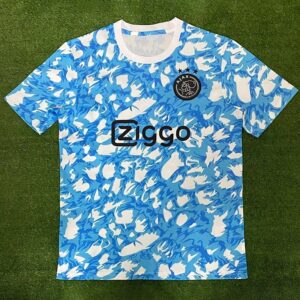 Ajax 2023 Fan Edition Blue & White Camouflage Soccer Jersey