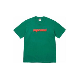 Supreme Classic Logo Series Green Streetwear Brand Short-Sleeve T-Shirt