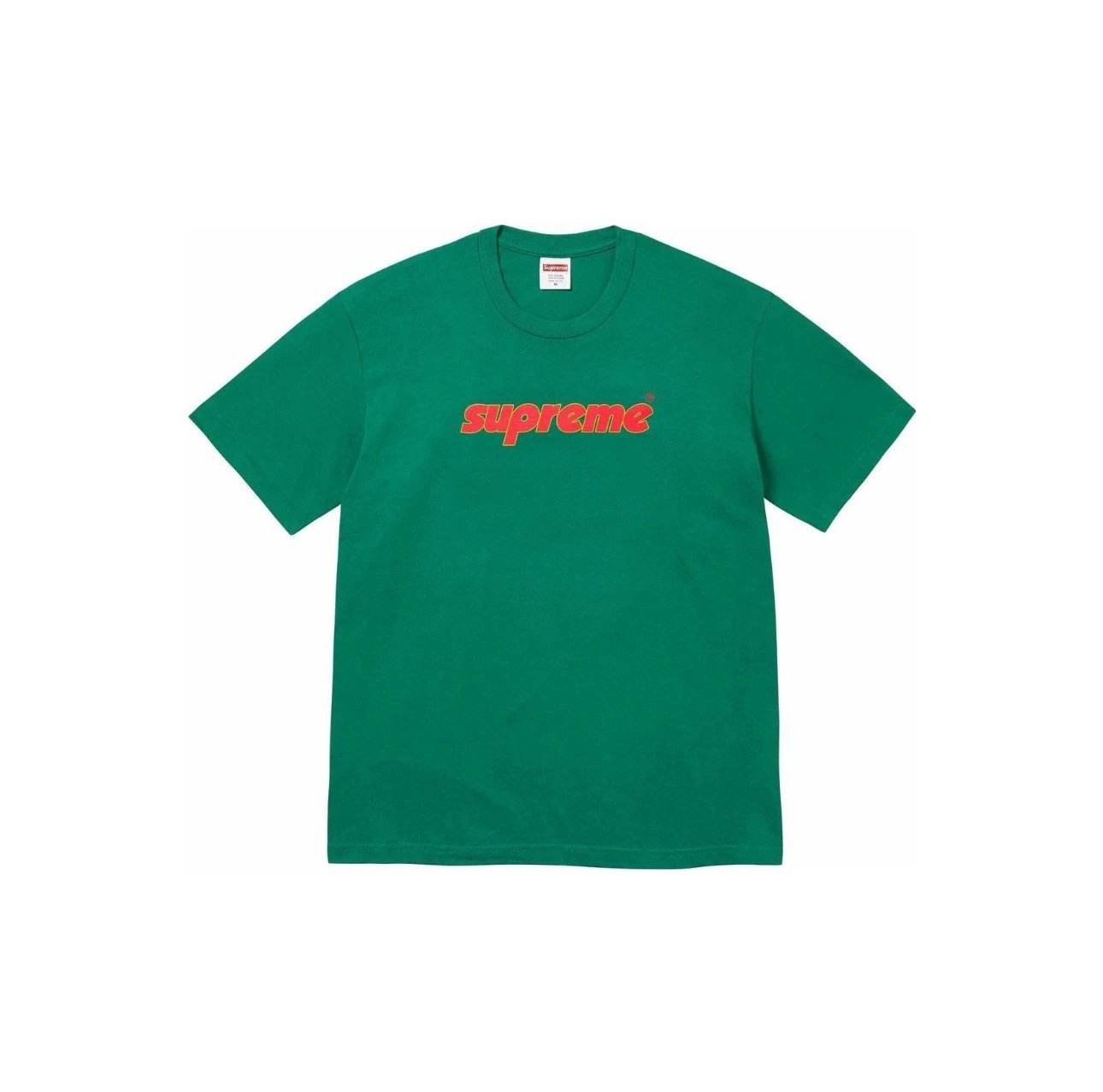 Supreme Classic Logo Series Green Streetwear Brand Short-Sleeve T-Shirt