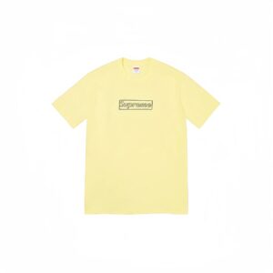 Supreme Box Logo Yellow Streetwear Brand T-Shirt