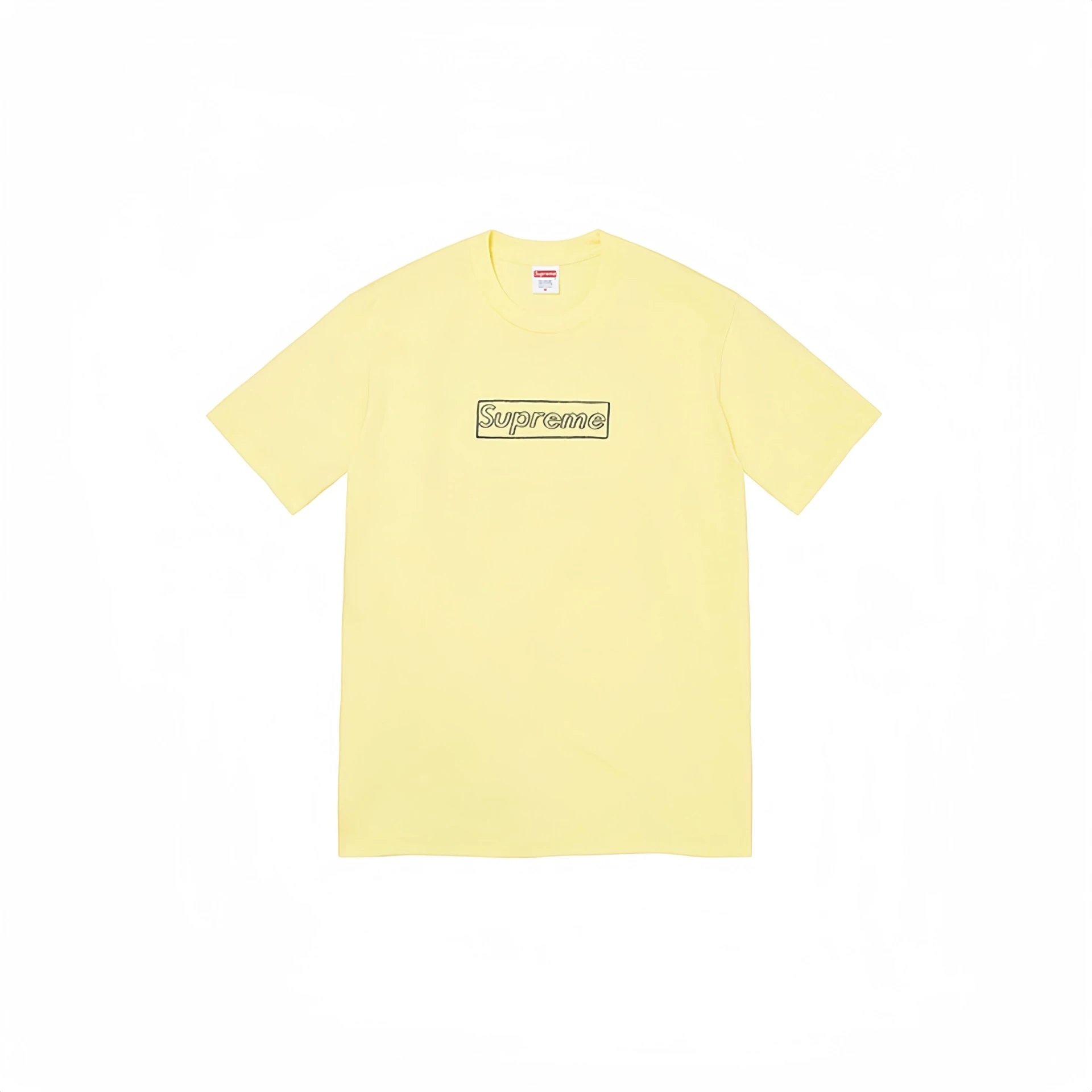Supreme Box Logo Yellow Streetwear Brand T-Shirt