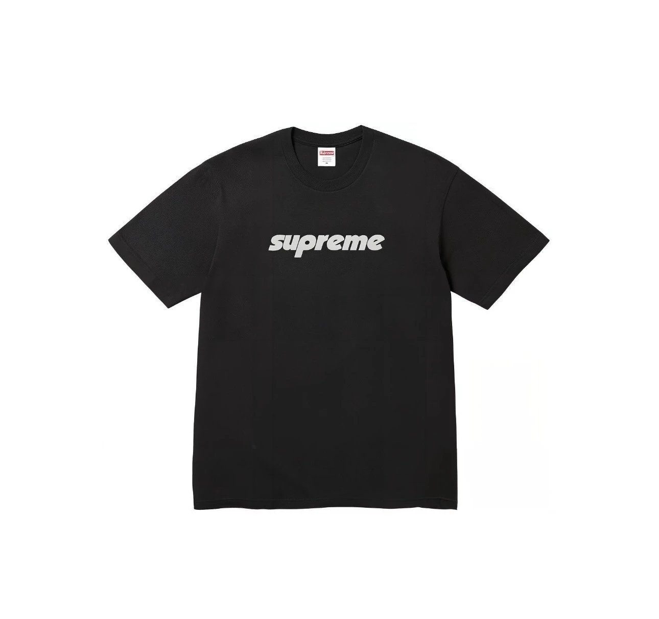 Supreme Box Logo Black Streetwear Brand Short-Sleeve T-Shirt