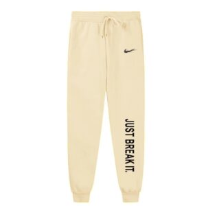 nike just break it Beige Cuffed Athletic Sweatpants