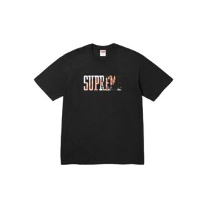 Supreme Classic Print Black Streetwear Brand T-Shirt