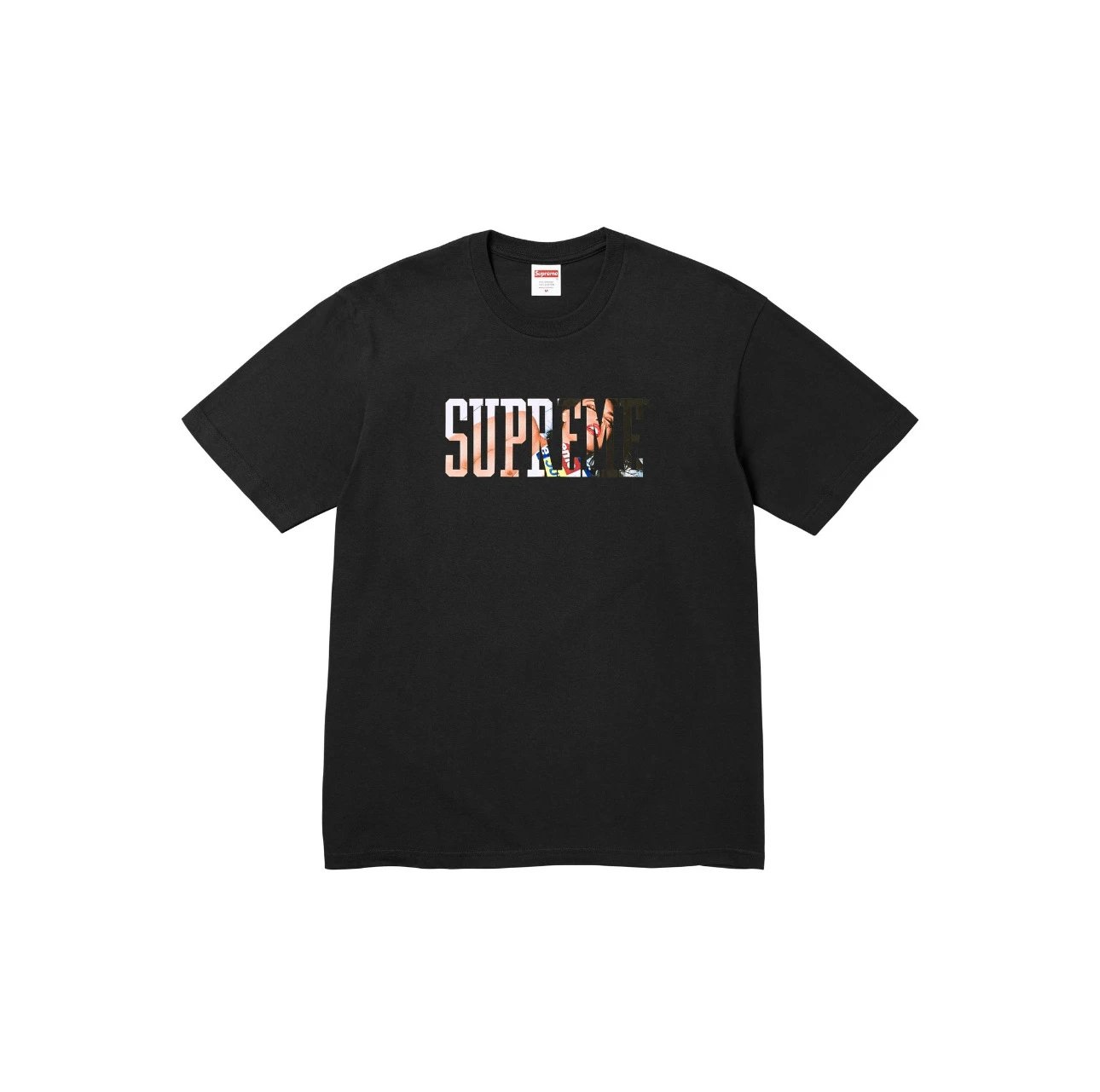 Supreme Classic Print Black Streetwear Brand T-Shirt