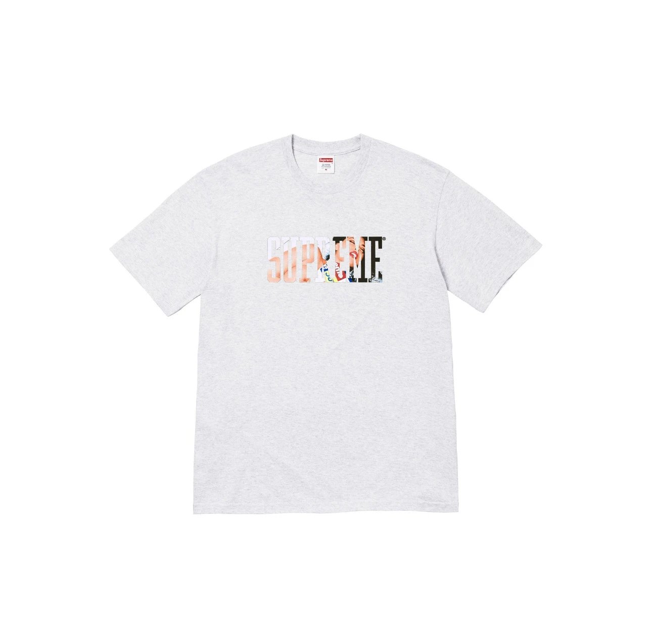 Supreme Classic Logo Print Gray Streetwear T-Shirt