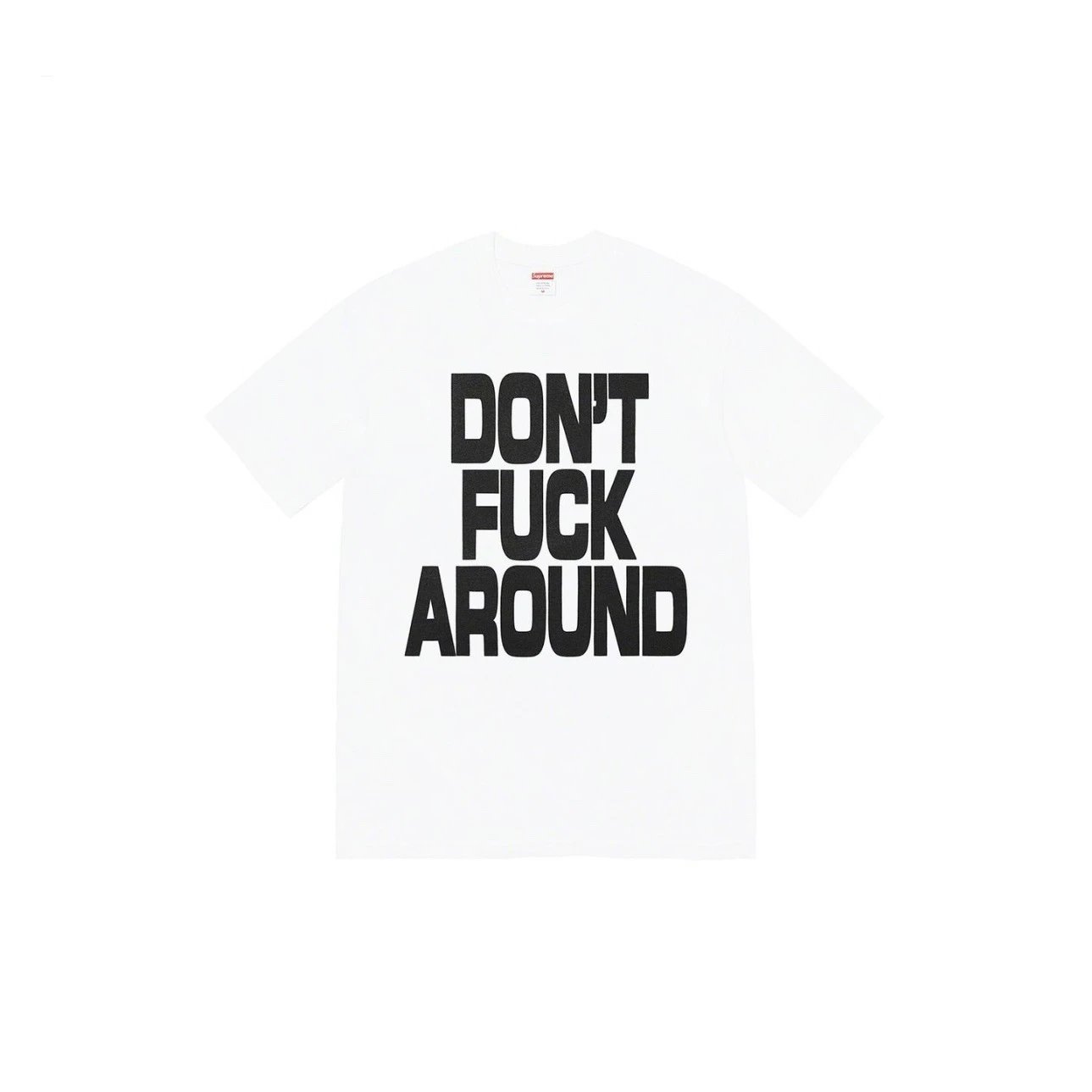Supreme Letter Slogan White Streetwear T-Shirt