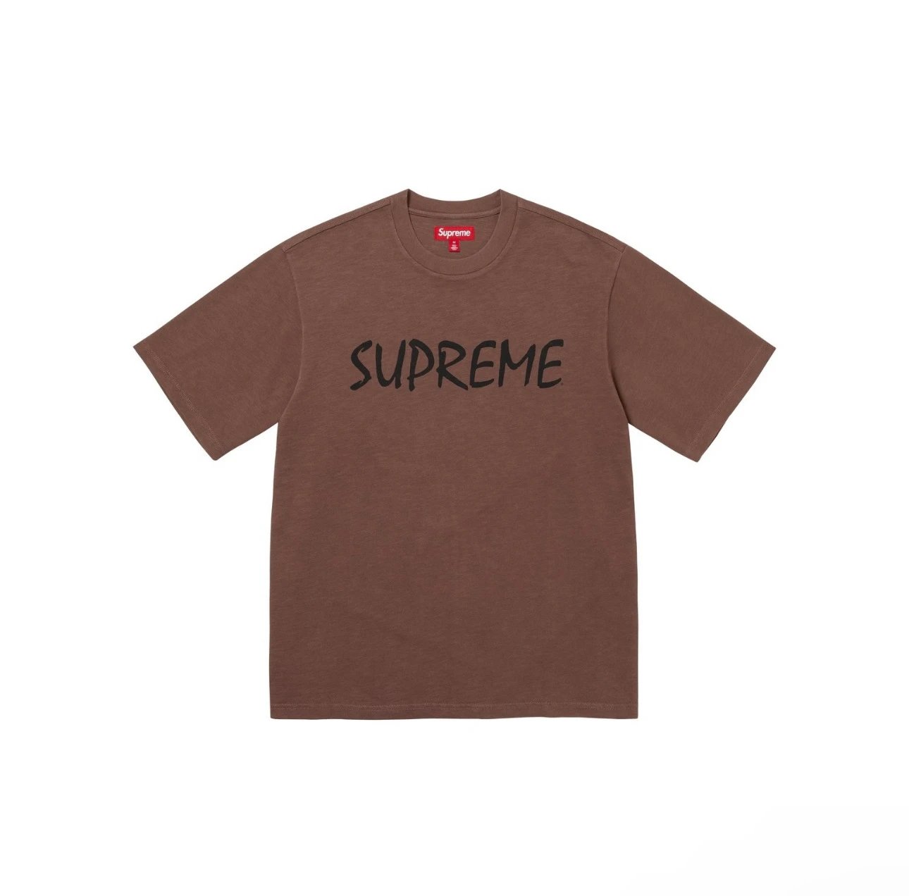Supreme Classic Logo Brown Oversized T-Shirt