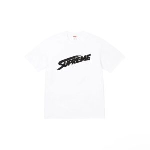 Supreme Classic Logo Print Street Fashion White T-Shirt
