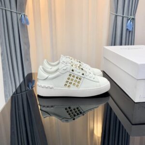 Valentino Rockstud White Studded Casual Sneakers
