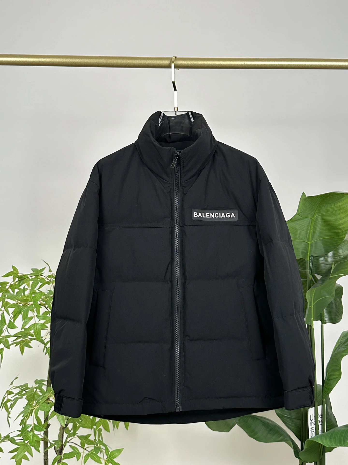 Balenciaga Black High-Neck Down Jacket