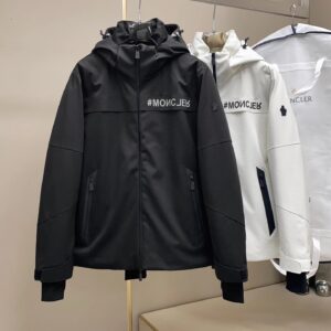 Moncler Hooded Jacket Black White