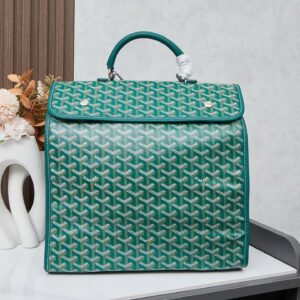 Goyard Classic Tote in Emerald Green—French Vintage Commuter Style