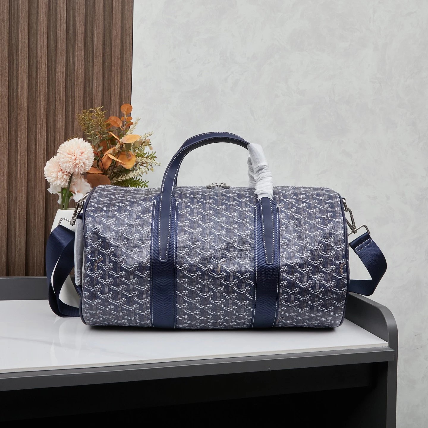 Goyard Belvedere Navy Jacquard Travel Bag Collection