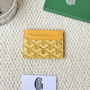 Goyard Lemon Yellow Classic Card Holder - French Commuter Aesthetics