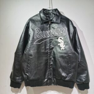 RC Running Street Leather Jacket Black
