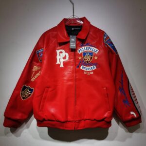 PellePelle Embroidered Red Jacket